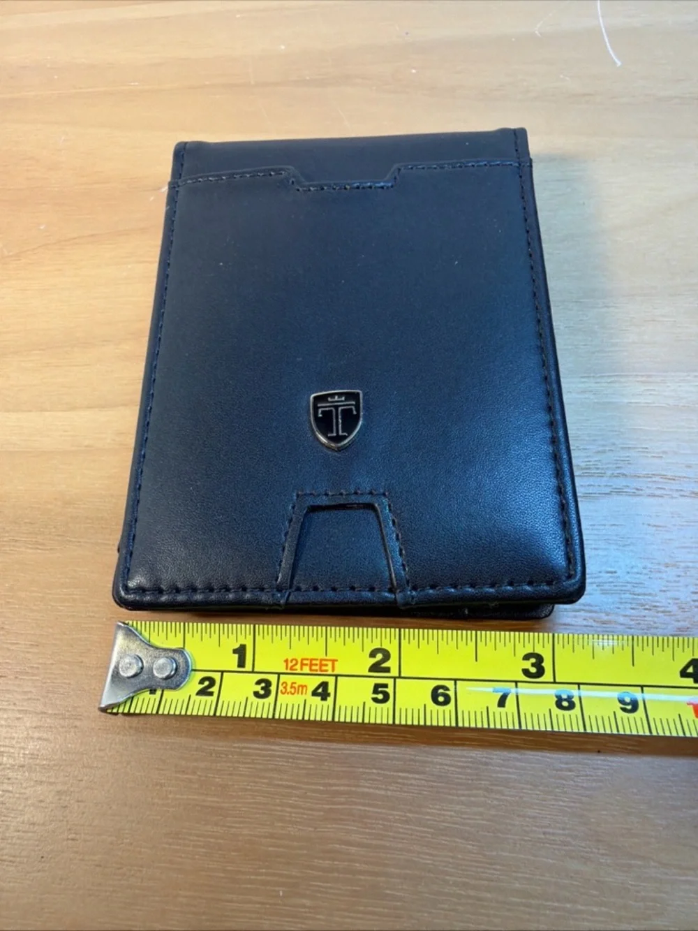NEW TRAVANDO Mens Slim Wallet with Money Clip‎ AUSTIN RFID Blocking Bifold Black